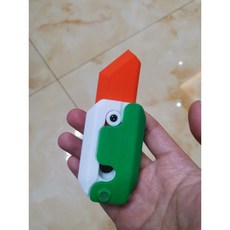 야광 당근 안전칼 선물용 팬시 장난감 빛나는 1개 미니, 한 사이즈, 22.빨간색흰색녹색