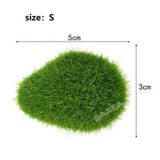 10/20pcs 인공 녹색 이끼 식물 시뮬레이션 된 이끼 돌 크리 에이 티브 홈 가든 잔디 바닥 장식 풍경 분재, 04 3pcs
