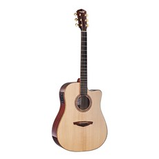 Veelah V5-DCE 加拿大雲杉單板民謠可插電木吉他，音色明亮，演奏舒適，內建拾音器, 1個