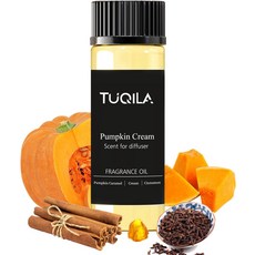 투킬라 워터리스 디퓨저 오일 펌킨 크림 20ML 샘플러 에센셜 향 사용 콜드 에어리스 호텔 럭셔리 에어 & 향수 가정용, Pumpkin Cream, 20ML 0.68Fl.Oz