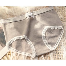 丹丹悅生活 純棉女式 中腰無痕 透氣高彈性針織三角褲, 咖啡色款