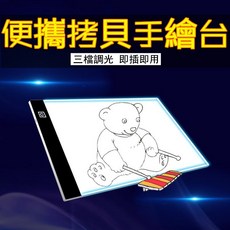 LED 拷貝台 手繪板 描圖板 繪畫 漫畫素描 導光板, A5三檔調光+2米USB線