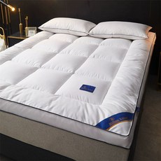 라텍스 매트리스 토퍼 싱글 하드 수면매트 자취 손님 수면, 100x200cm, 화이트 5cm