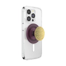 PopSockets MagSafe용 휴대폰 그립 자석 홀더 스탠드 꽃 - 플로럴 모브 392543, Enamel Mosaic, MagSafe