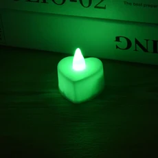 하트 모양의 불꽃 양초 크리스마스 파티 웨딩 장식 전자 양초용 구동 티라이트