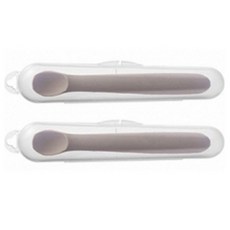 락앤락 유아용 리틀럽 이유식 실리콘 스푼, 브라운, 2개