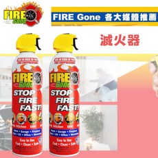 Fire Gone 滅火器 戶外跌倒 使用簡單 快速滅火 有效預防初期火災, 1個, 一支