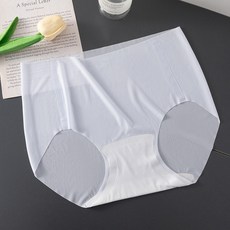 冰絲無痕內褲 - 夏季薄款孕婦內褲 (懷孕早中晚期適用), 藍色,均碼