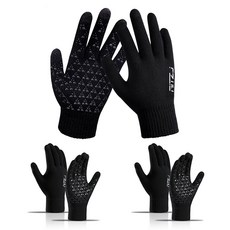 ritz.J Smart Gloves 3 Non -Dee -Dee Smart智能手機功能性騎行冬季運動, 3 黑色