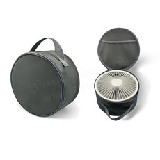 圓形電子配件收納包，便攜防塵拉鍊設計，網狀內袋，耳機收納包，充電線收納盒, 1個, 薄灰小P9S.P10.P1000.P11