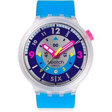Swatch 스와치 SB01K400 SWATCH NEON HIELO 손목시계 블루 선물추천 445629