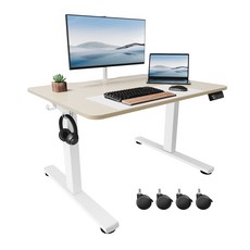 Ergomaker 스마트 책상 모션데스크 전동 높낮이 조절 스탠딩 책상 공부 사무용 아동용 유아공부상, 자연