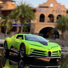 1:32 부가티 센토디치 스포츠카 다이캐스트 자동차 모형 모델 피규어 프라모델, Green