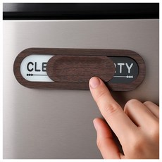 클린 더티 식기세척기 표시판(월넛) 사용편의 세척효율 위생관리 주방정리 주방용품