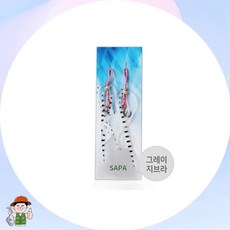 타이라바스커트 루어 낚시 채비 그레이지브라 픽앤코401