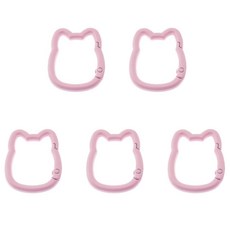 ECLATIS Lind Kitchen 사랑스러운 고양이 스프링 후크 5개라이트 핑크 수하물 키체인 DIY 하이퀄리티 주얼리 액세서리 럭셔리 캠핑 다기능 알루미늄 야외 상쾌한 여