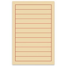 熟宣宣紙信箋（橫線頁）鋼筆適用，精美書寫紙，質感信箋，橫線信紙，鋼筆專用紙, 牛皮色, 1個