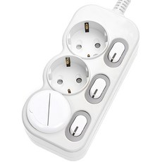 節電獨立開關3插延長線 EPM-L203, 單色, 1.5m, 1個