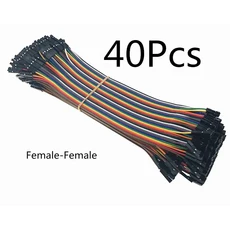 라인 10CM 40Pin 남성-남성 및 점퍼 와이어 Arduino DIY 키트 용 케이블, 02 F-F 20cm 40pin