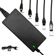 전동킥보드 전원 어댑터 충전기 전기 스쿠터 액세서리 미국 EU 영국 플러그 범용 5 AC 100-240V DC 42V 2A, 01 빠른배송/안심보험