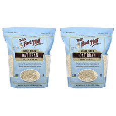 밥스레드밀 고섬유 오트 브랜 핫 시리얼 Oat Bran 1.13kg x2개