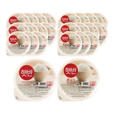 CJ 햇반 백미밥 혼합 (일반+큰공기 각 ), 1박스, 6.12kg