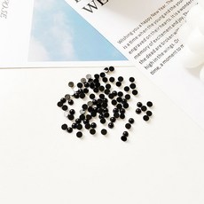 手工編織毛絨玩具公仔熊貓動物眼珠配件 黑色平底眼睛, 1個, 5mm（20個）無贈品