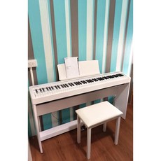 KAWAI 河合 數位鋼琴 ES-120 - 輕巧便攜，真實鋼琴觸感, 白色, 全套組, 1個