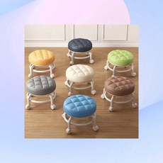 낮은 밭일 이동식 좌식 쪼그리의자 작업의자 바퀴형 원예, 1cl1 아이보리