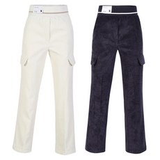 SNP골프 여성 윈터 코듀로이 기모 카고 와이드 팬츠