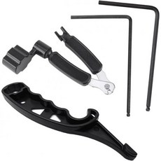 4종 기타 공구 세트 줄 늘리기 도구 3in1 자르기 핀 뽑기 4mm 5mm 트러스 로드 육각 렌치 조정 유지 보수 2333678