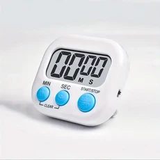 홈키친 요리 예정 알림 LED 디지털 주방 타이머 마그네틱 카운트다운 선명한 알람음, 01 white