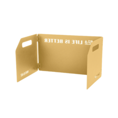 캠핑 접이식 알루미늄바람막이 접이식 가스버너바람막이 화로바람막이, 3개, 카키