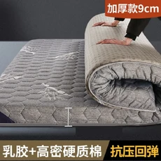 럭셔리 라텍스 스폰지 필링 강력한 지원 매트리스 매트 8cm/4cm 두꺼운 편안한 완벽한 슈퍼 매트리스 접이, 120x190cm 4cm, 02 다크 그레이