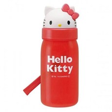 GR-LA 헬로키티 페이스 빨대 물통(350ml), 1개