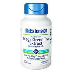 LIFE EXTENSION 超級綠茶萃取物素食膠囊, 100顆, 1罐
