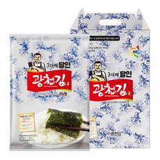 광천김 달인 파래김 전장김 10봉 선물세트/조미김/구운김, 20g, 10개