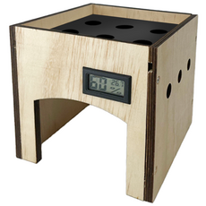 木質加濕龜窩 爬蟲類寵物適用 舒適透氣 穩定耐用, 木質龜窩 小號, 1個