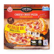 오뚜기 페페로니디럭스 치즈크러스트 피자_냉동 510g, 1개