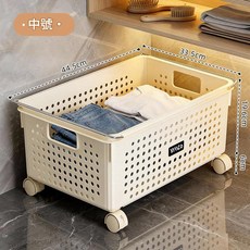 VINCO 髒衣簍洗衣籃，中號，帶輪可移動, 中號 - 帶輪可移動