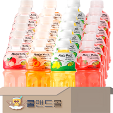 [쿨앤드몰] 모구모구 4종 리치+복숭아+망고+딸기, 24개, 320ml