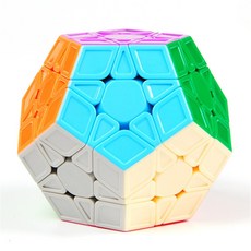 Megaminx 매직 큐브 3x3 스티커없는 정십이면체 스피드 큐브 두뇌 티저 트위스트 퍼즐 장난감, [01] Stickerless, 1개