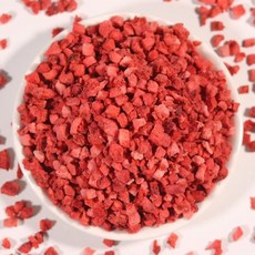 동결건조 딸기 다이스 과일칩 100g 엔네이처 건딸기 토핑 딸기다이스 딸기조각 플레이크, 1개, 3-5mm 딸기 슬라이스 500g