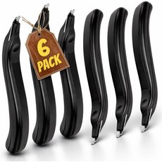 1InTheOffice 스테이플 제거 도구 풀러 스틱 자석 검은색 6팩