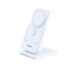 mimax 磁吸無線充電車用手機支架，可調角度，簡約時尚，適用多種手機型號, 白色, W17