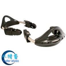 SAEKODIVE 水精靈 快卸彈簧蛙鞋帶, 黑色 (快卸彈簧蛙鞋帶2條),M