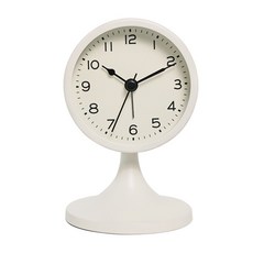 세련되고 조용한 탁상시계 무소음 GTW2330, 화이트