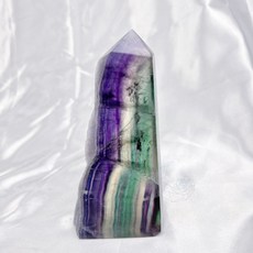 мσσи_нασ黃14 螢石片 透 還形千層 砂糖感 帶彩虹光 （送支架）, 1個