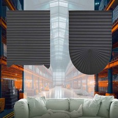 붙이는 블라인드 암막형 90x240cm 그레이 거실꾸미기 블라인드설치 햇빛가리개 아파트블라인드 셀프 사무용블라인드