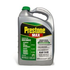 Prestone MAX亞洲車系專用冷卻液，預先稀釋50/50，長效防鏽防腐蝕，多種亞洲車型適用, 1個, 柴油/汽油